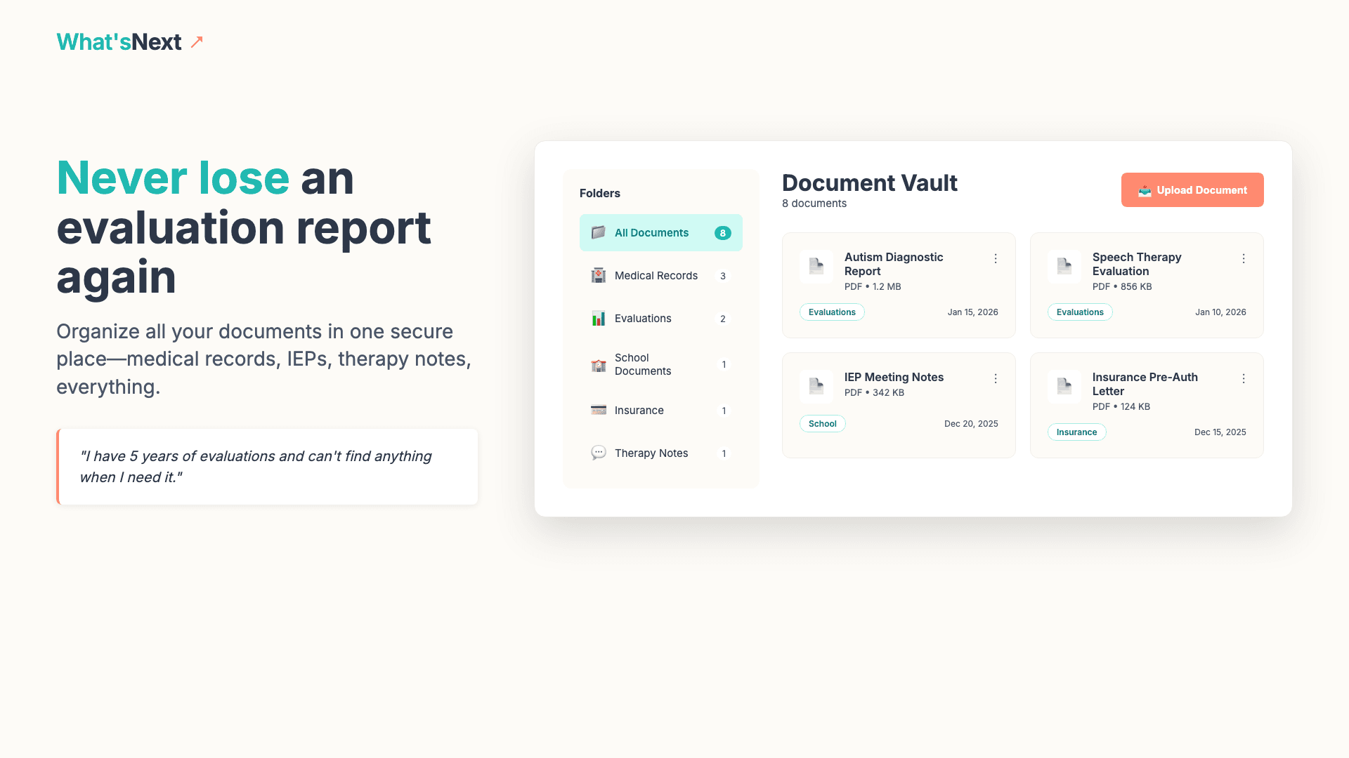 Document vault for secure file management